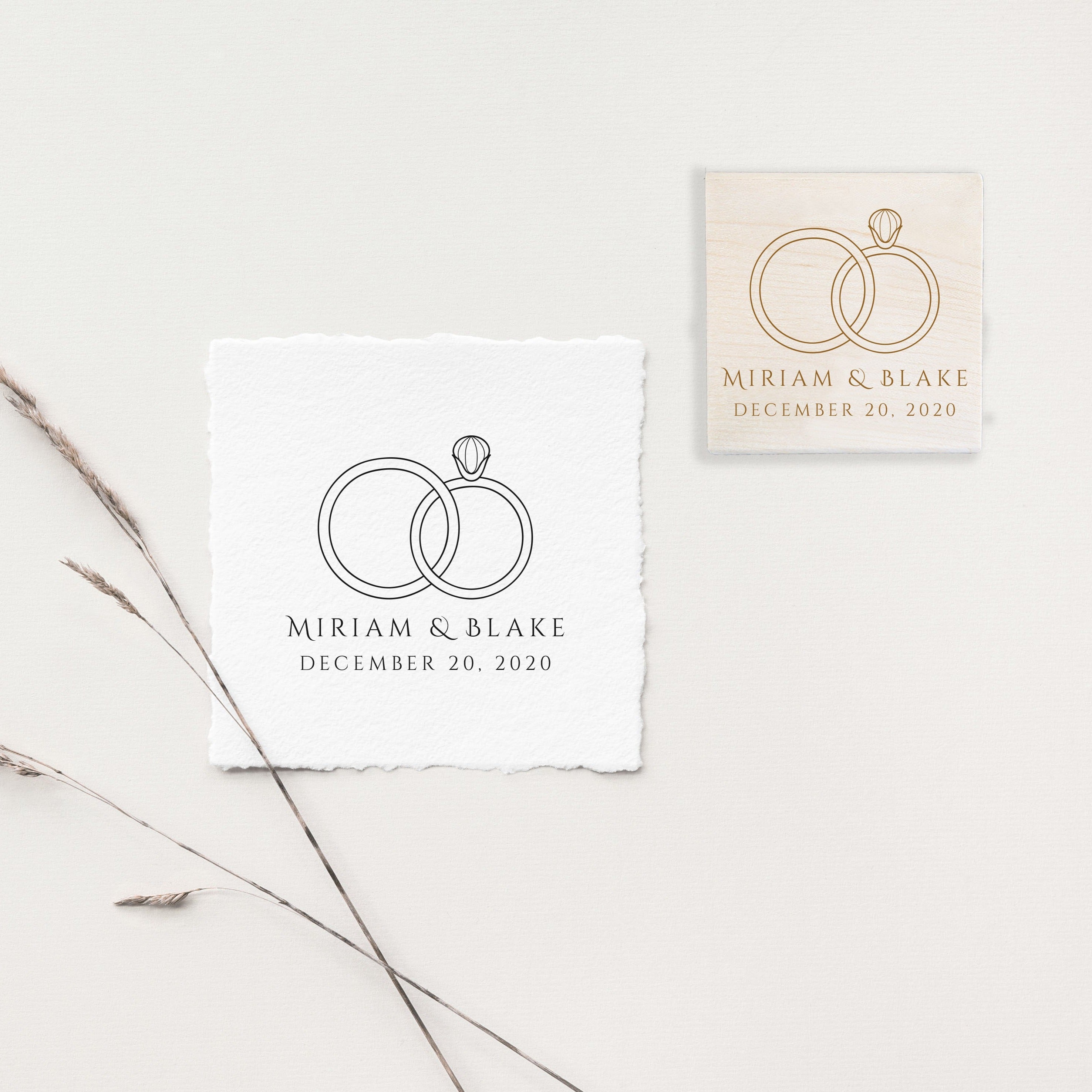 Wedding Rings Stamp