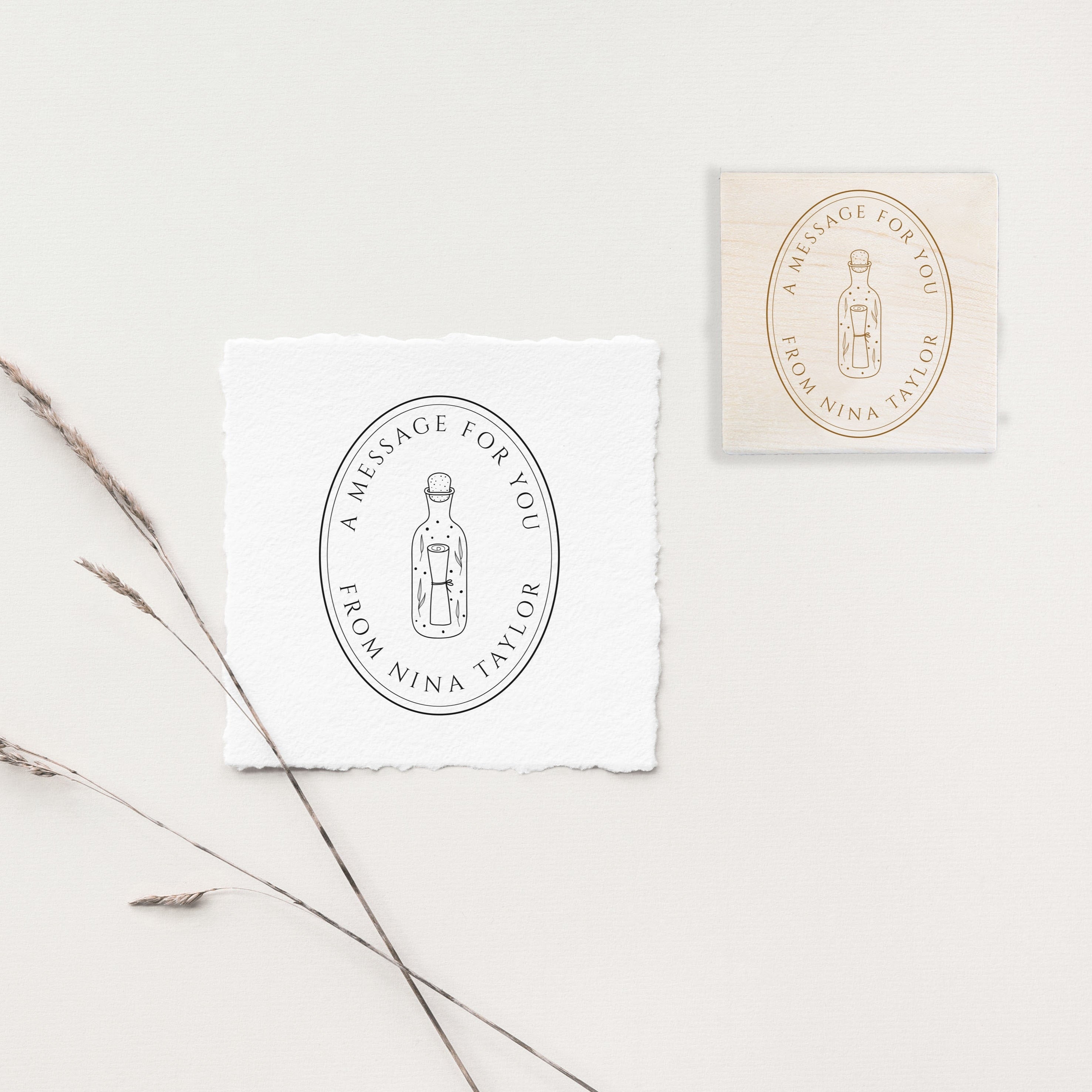 Stamp - Message in a Bottle