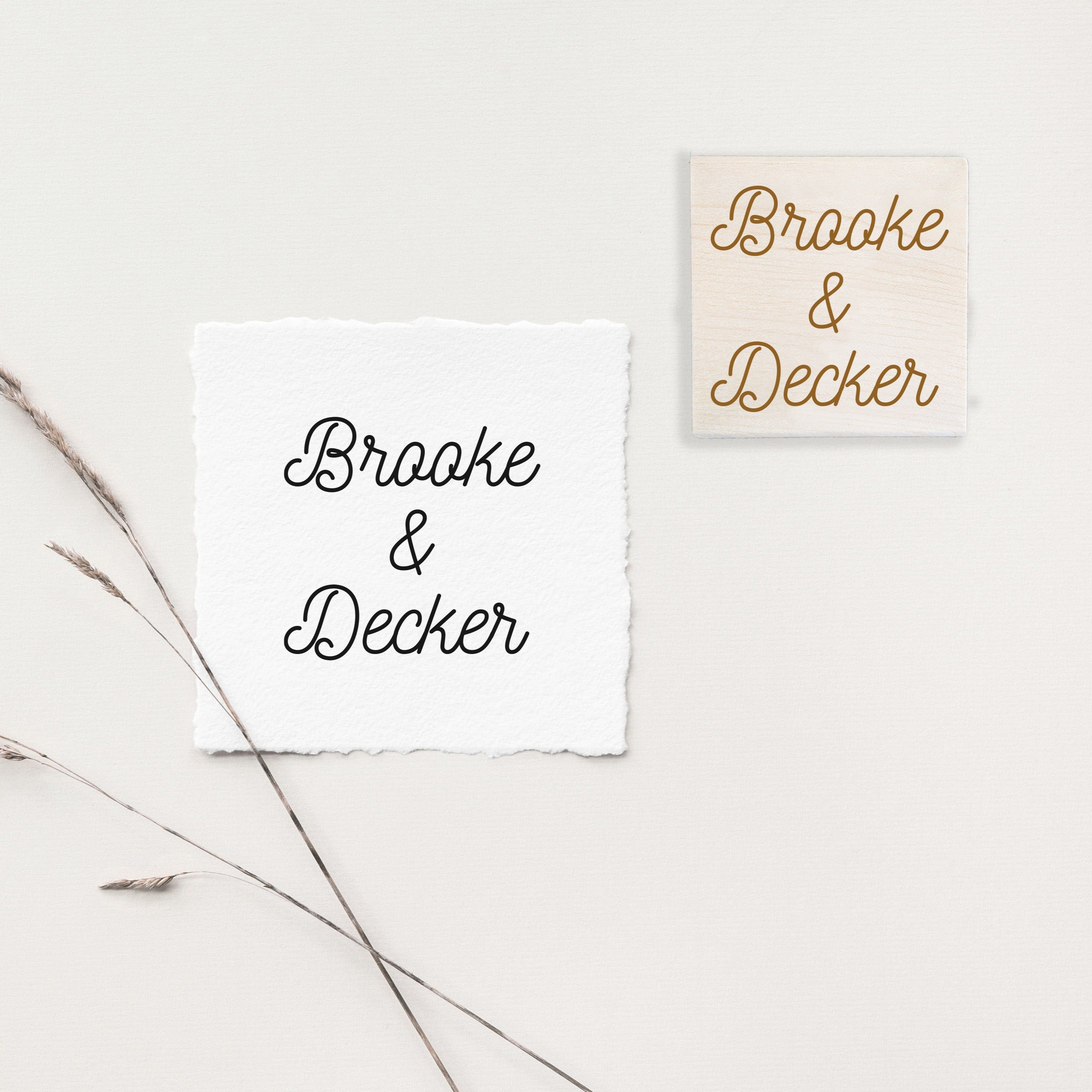 Brooke Wedding Stamp