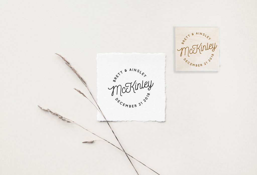 McKinley Save the Date Wedding Stamp