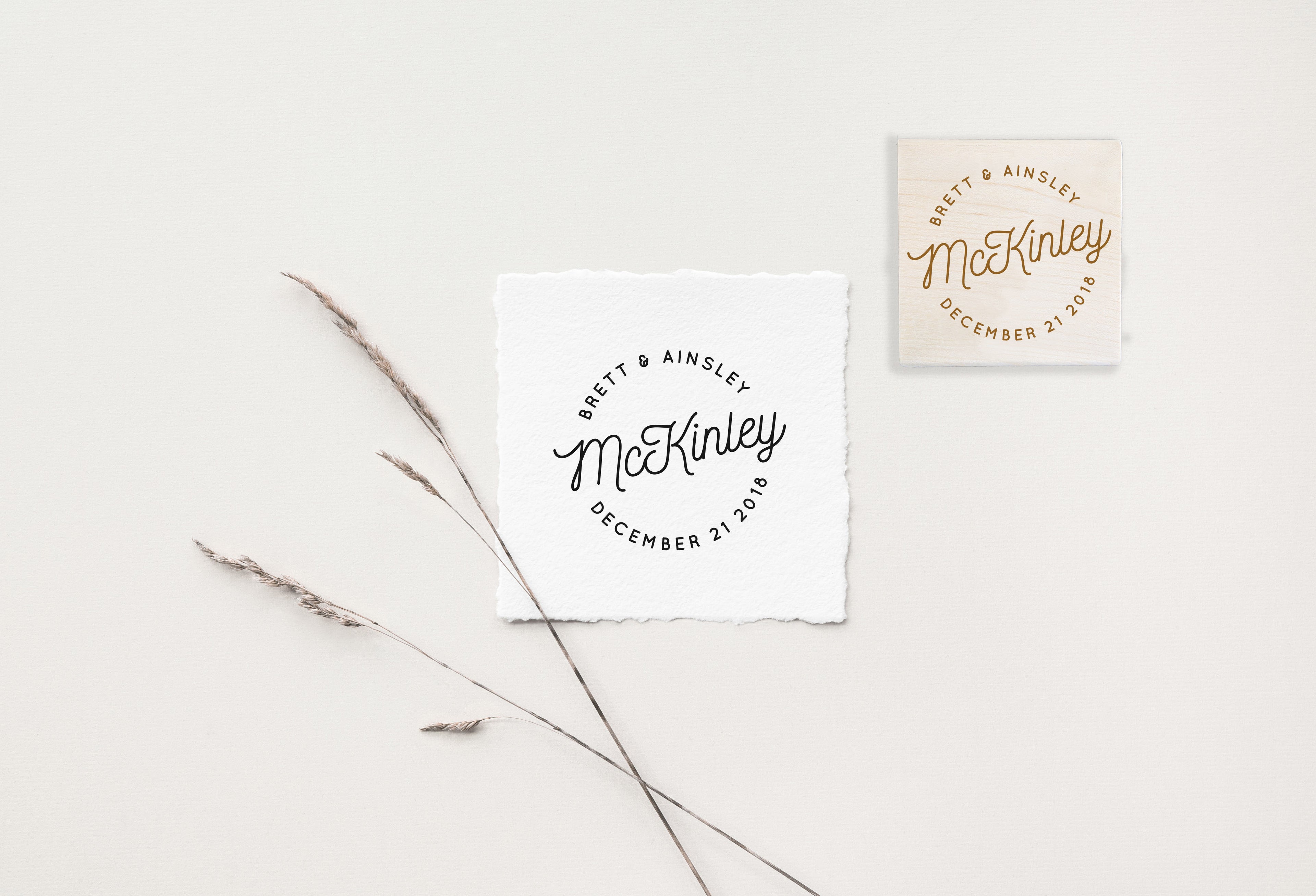 McKinley Save the Date Wedding Stamp