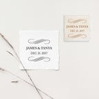 Stamp - Swirls Save The Date