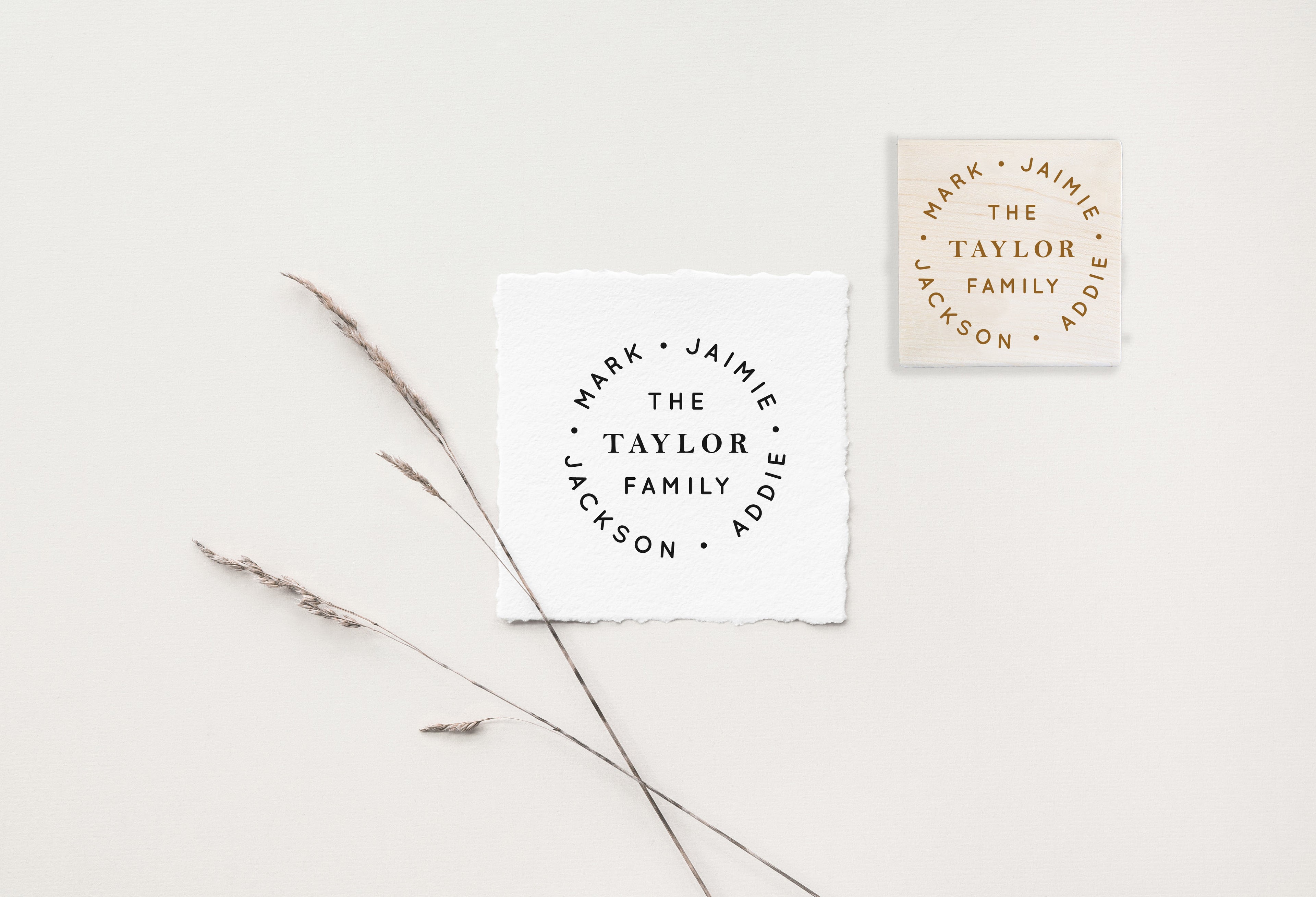 Taylor Family Wedding Stamp