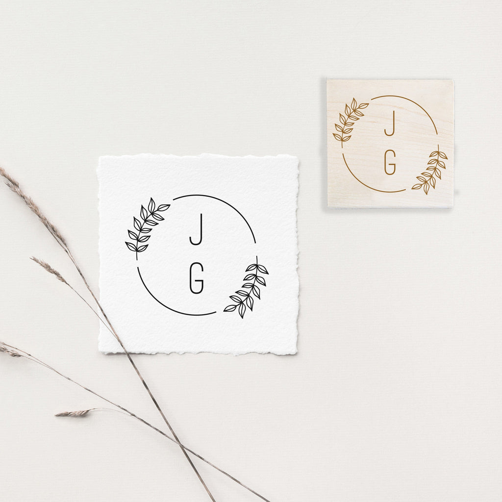 Branches Semi Circle Wedding Stamp