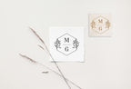 Stamp - Hexagonal Botanical Initials