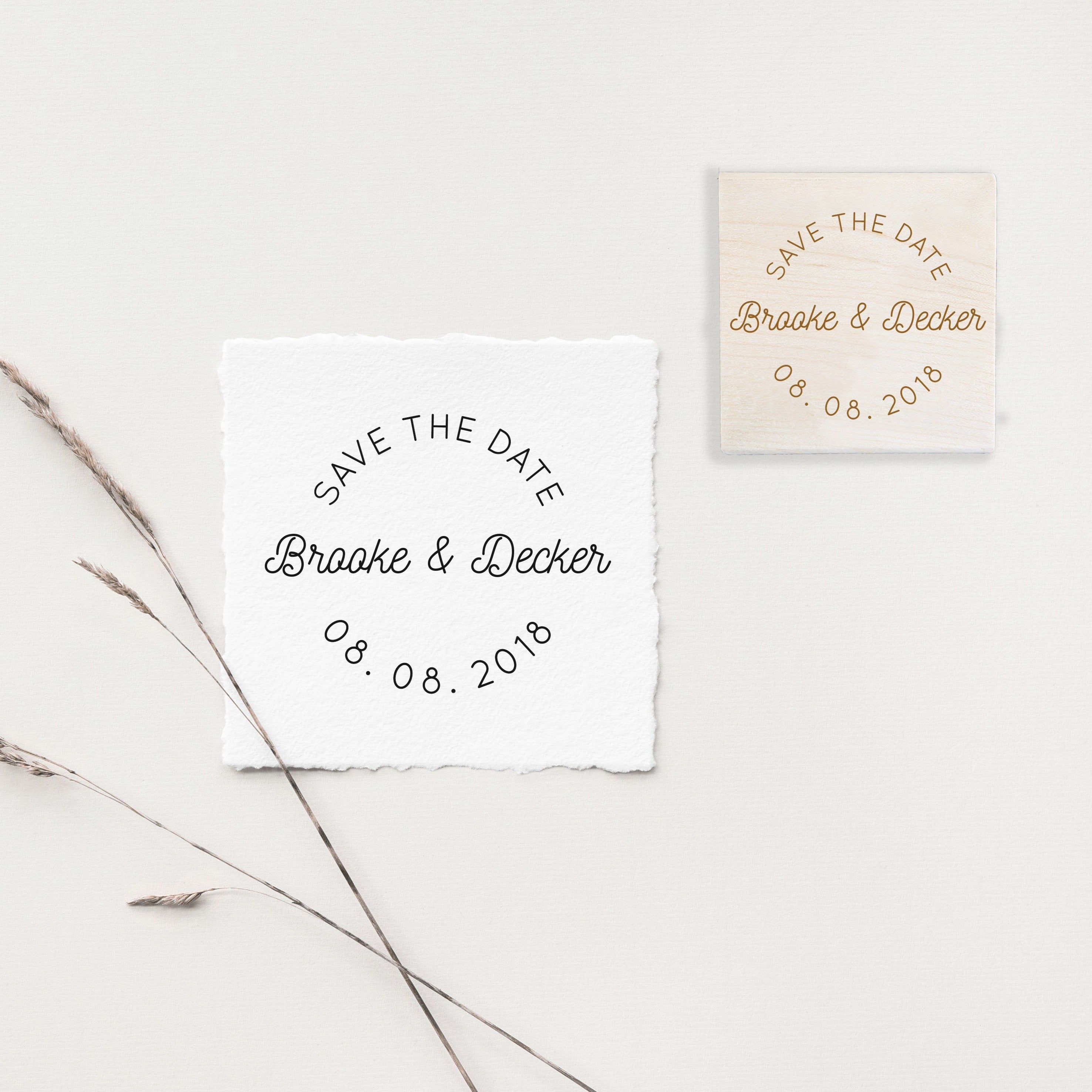 Brooke Save the Date Wedding Stamp