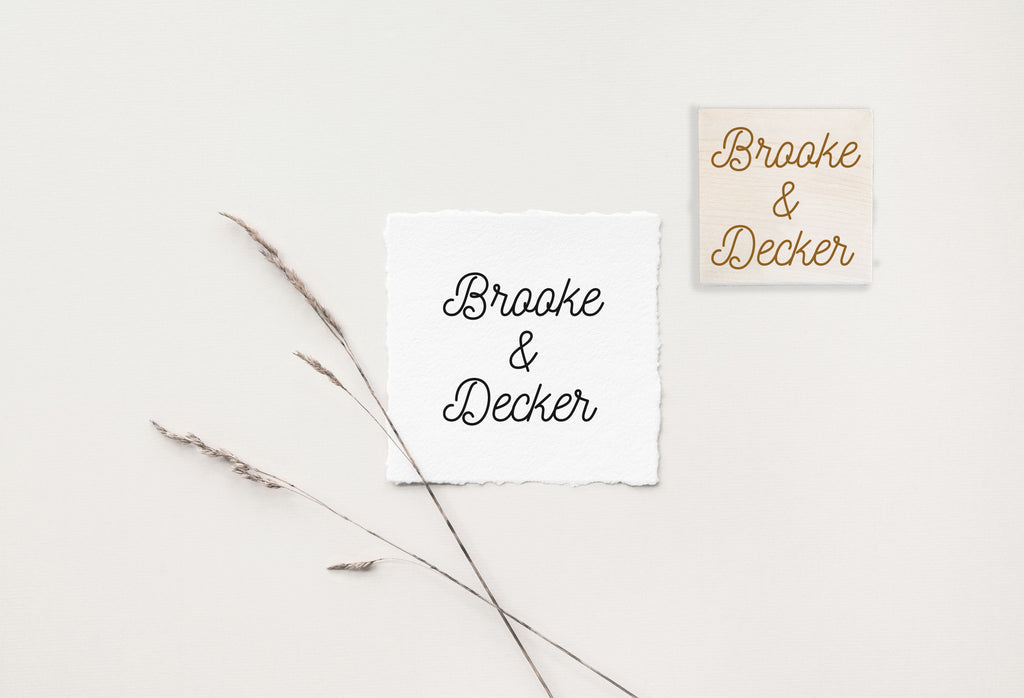 Brooke Wedding Stamp