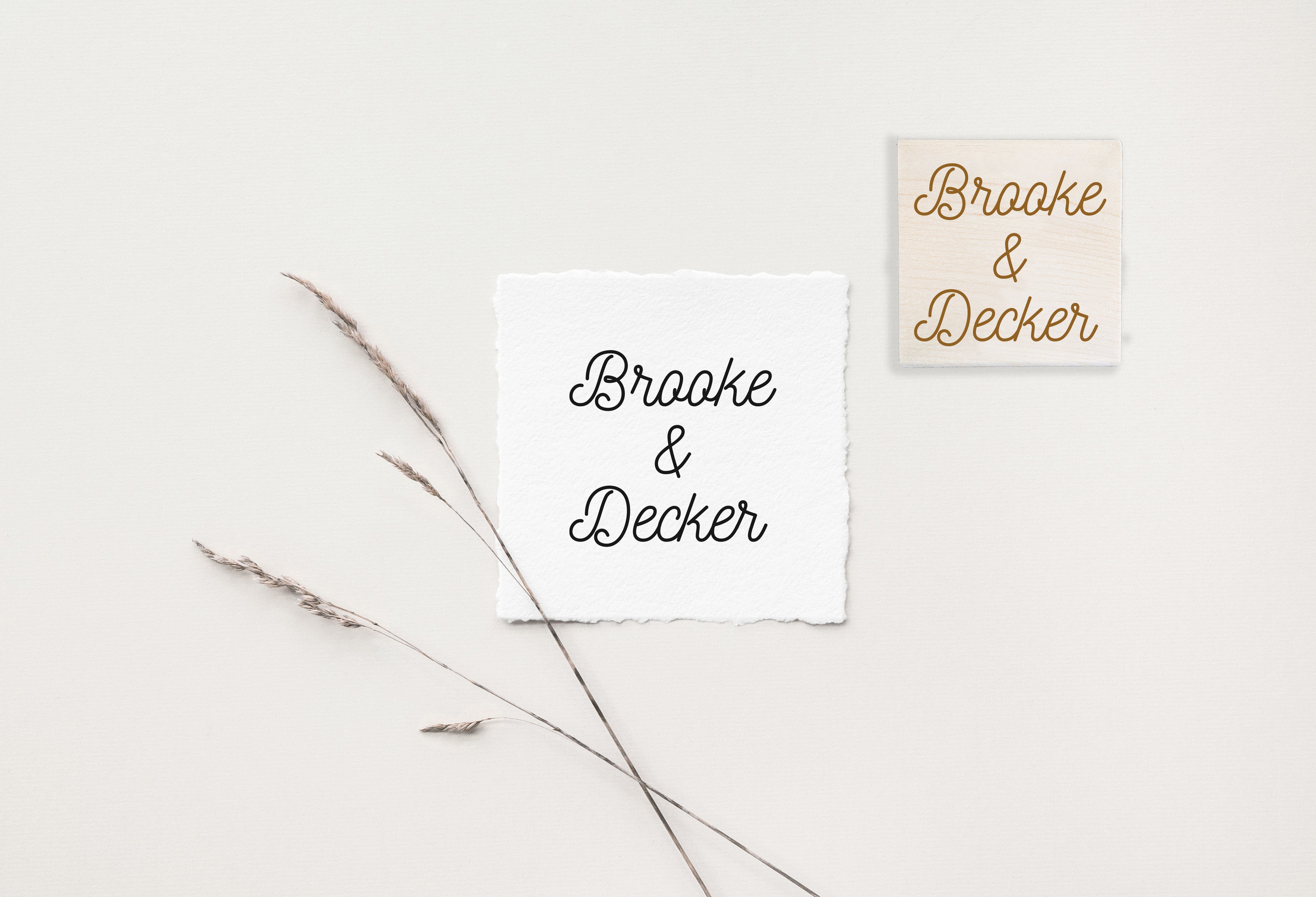 Brooke Wedding Stamp