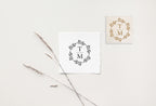 Stamp - Olive Wreath Initials