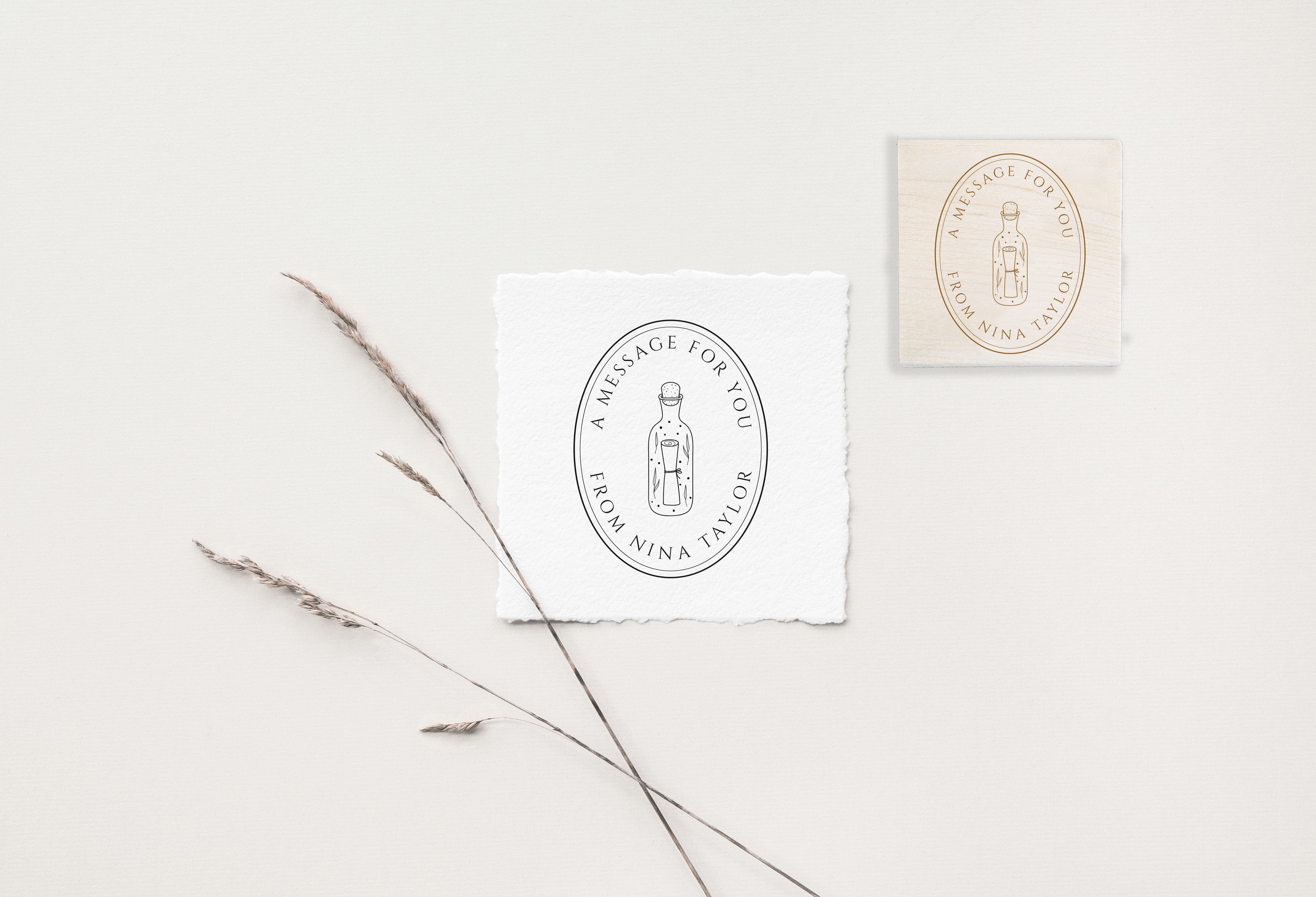 Stamp - Message in a Bottle