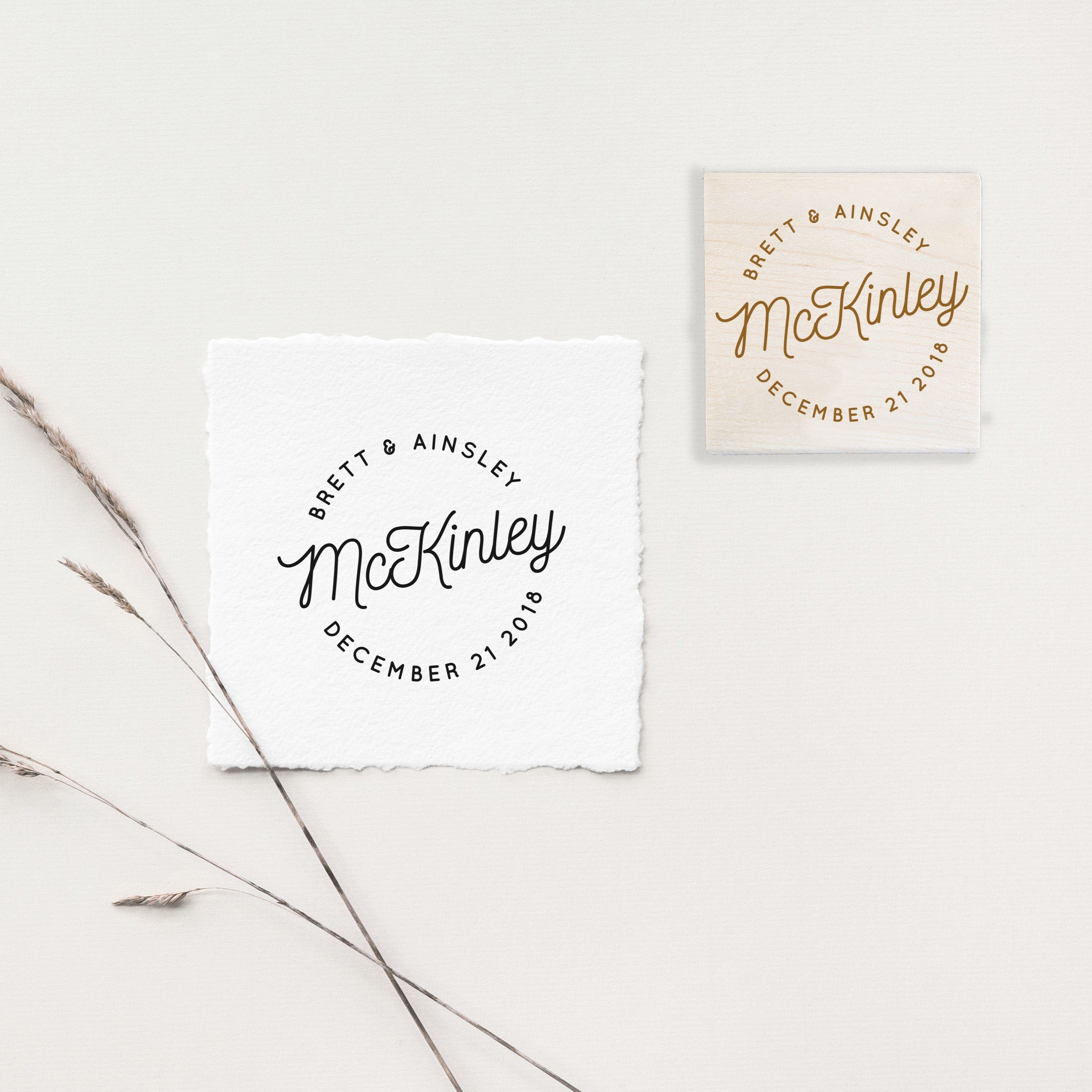 McKinley Save the Date Wedding Stamp