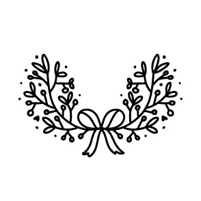 Wax Seal Stamp - Wreath with Ribbon