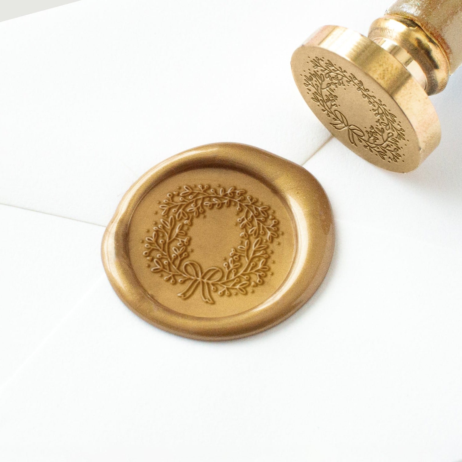 Wax Seal Stamp - Wreath